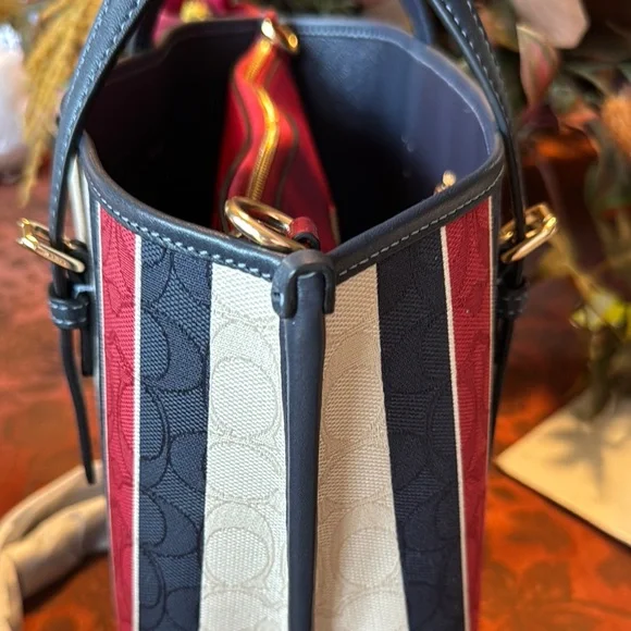 Coach Multicolor Striped Women's Bag - Picture 10 of 16